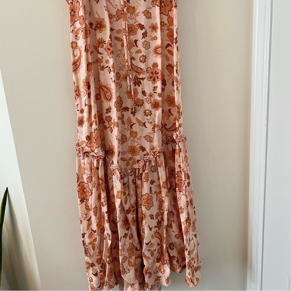 Women’s midi summer dress, XS, AUS size 6, flowy summer dress, coral/peach color - Picture 5 of 10